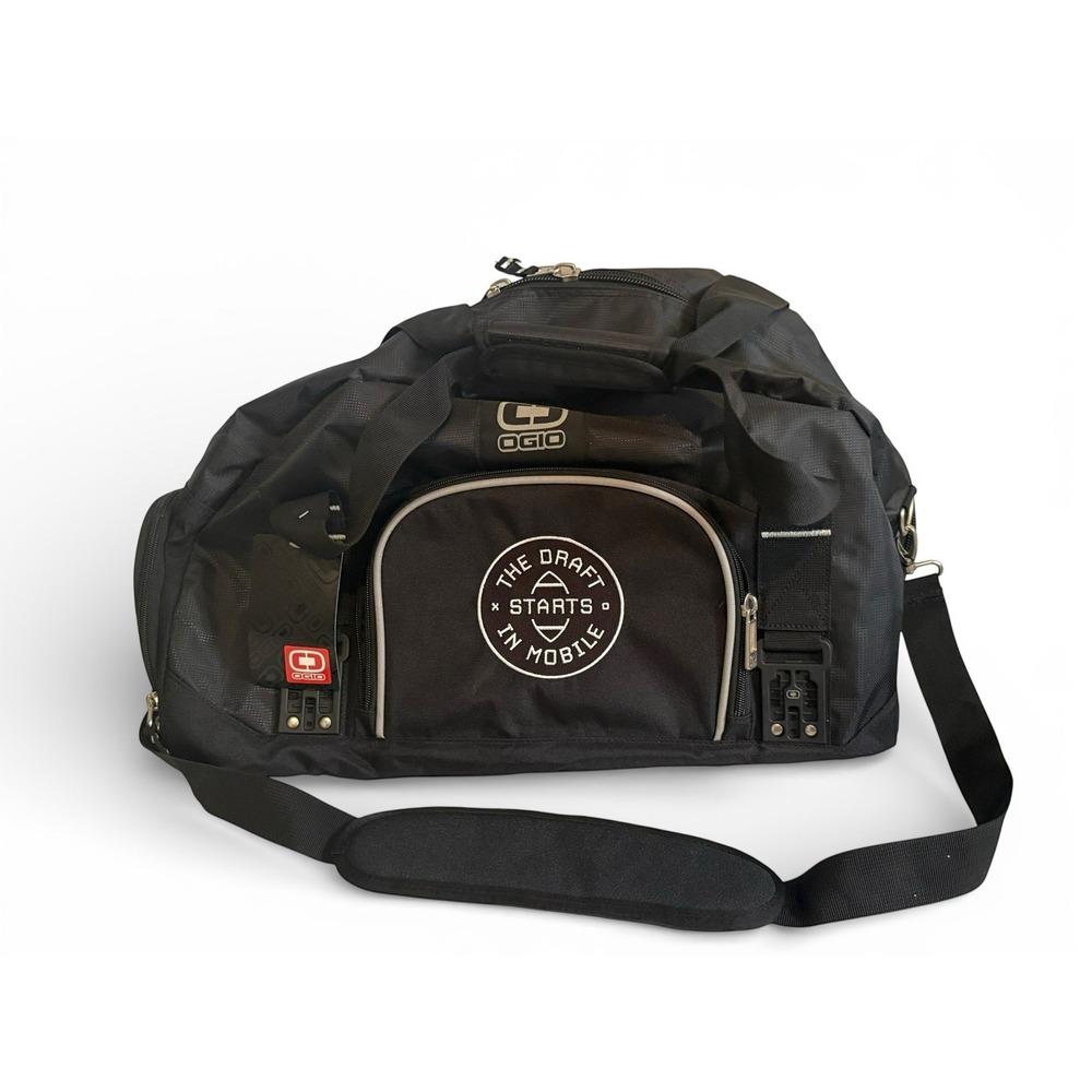 OGIO Big Dome Duffel Bag Black‎ "The Draft Starts in Mobile" Gym Travel Bag - Picture 6 of 6